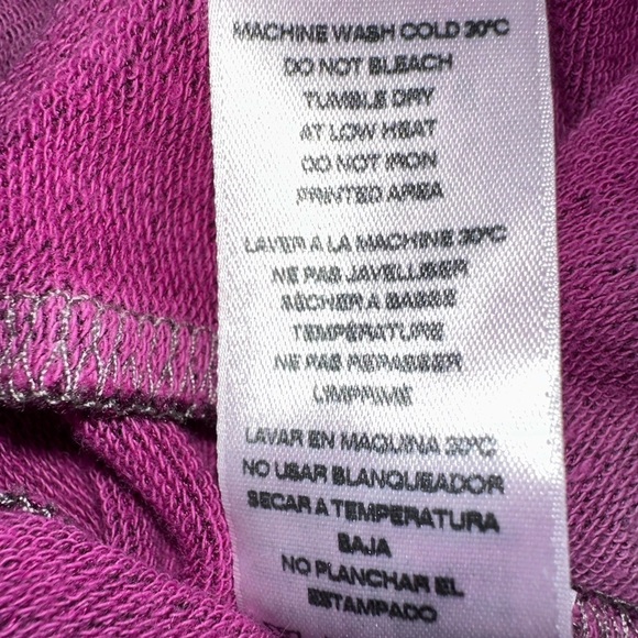 2 for $26 Sundry for Evereve Weekender Drawstring Waist Dress Purple Tie Dye LG - Picture 8 of 9